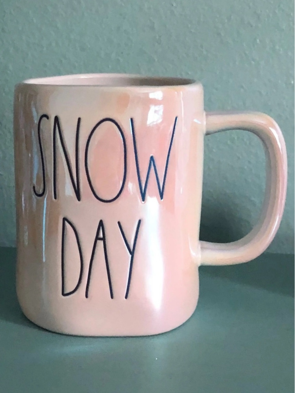 Rae Dunn Iridescent Snow Day Coffee Tea Cocoa Mug